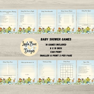 Juegos de baby shower de Shrek para niños, juegos de baby shower de Shrek, decoración de baby shower de Shrek, imprimibles de Shrek