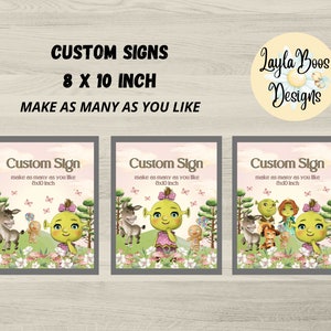 Shrek Party Signs: Custom Birthday Decor (Digital Download)