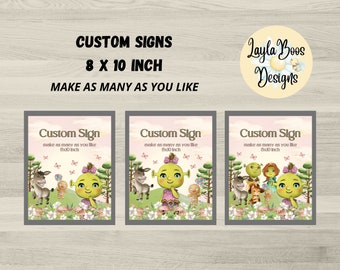 Shrek Party Signs: Custom Birthday Decor (Digital Download)