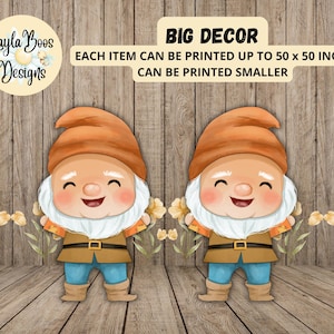 Fairytale Big Decor Cutout, Snow White Cutout, Seven Dwarves, Snow White Decor, Fairytale Decor, Dwarf Cutout, Happy Cutout