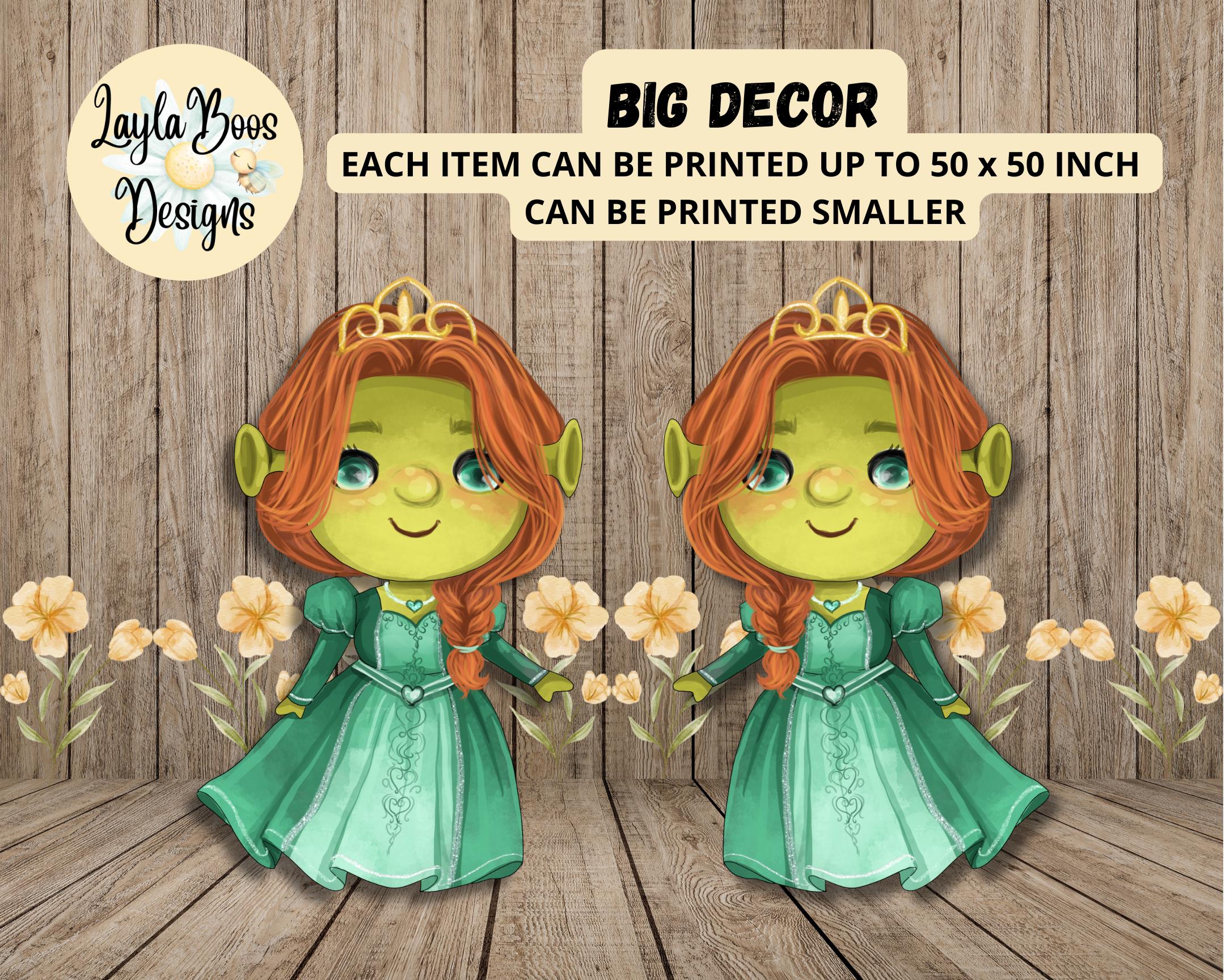 Fiona Princess Cutout: Shrek Fairytale Decor (digital File) - Etsy