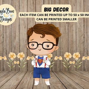 Superhero Boy Decor Cutout (Digital File)