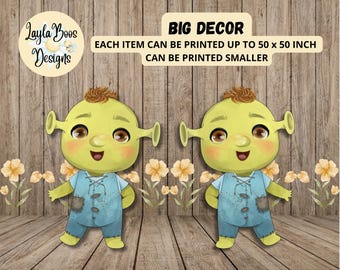 Decorazione per bambini Shrek: festa da favola (file digitali)