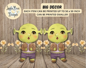 Decorazione per bambini Shrek: festa da favola (file digitali)
