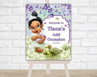 Princess Tiana Welcome Sign: Any Occasion Printable (Digital Download)