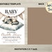 Raccoon Baby Shower Invitation: Little Rascal Invite (digital Template ...
