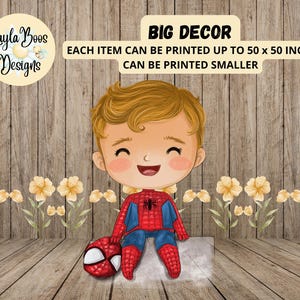 Superhero Big Decor Cutout: Spider Boy (Digital File)