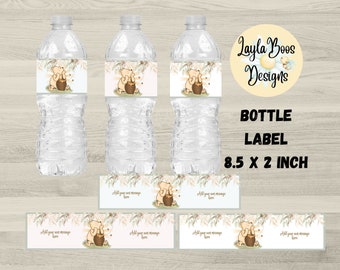 Classic Winnie Water Bottle labels, Winnie Bottle Labels, Winnie the Pooh Party Decor, Winnie Party Decor