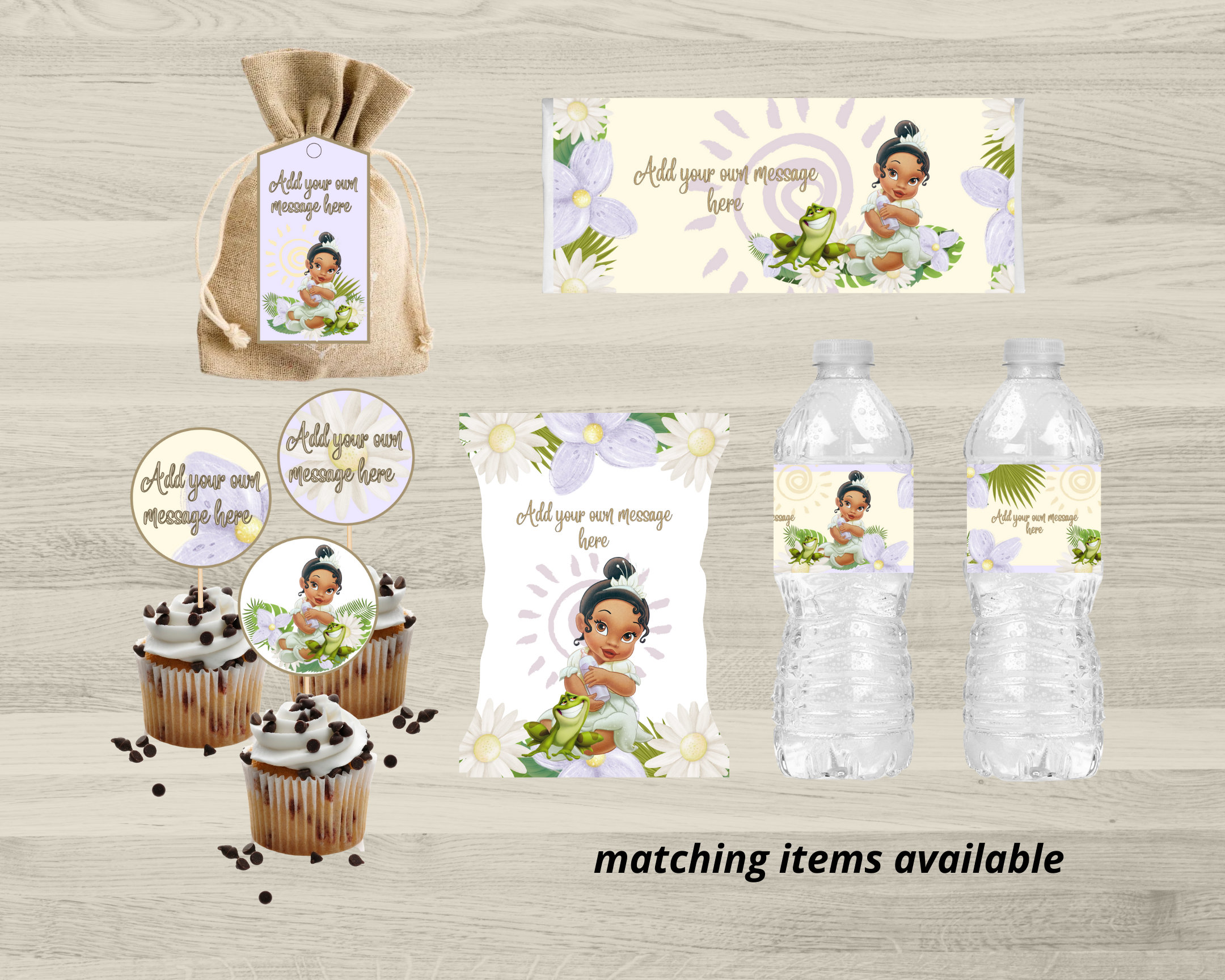 Free Printable Princess Water Labels