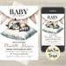 Raccoon Baby Shower Invitation: Little Rascal Invite (digital Template ...