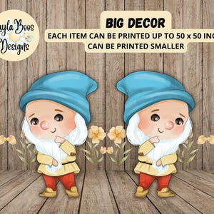 Fairytale Big Decor Cutout, Snow White Cutout, Seven Dwarves, Snow White Decor, Fairytale Decor, Dwarf Cutout, Bashful PNG