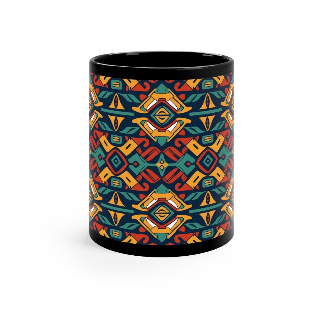 Introducing the Ethiopian Art Mug by Majestic Sips a Captivating Fusion