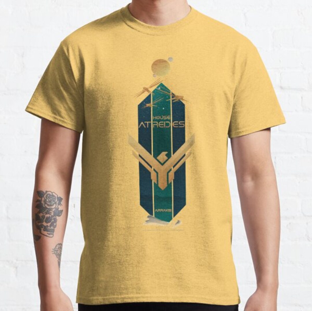 Dune House Atreides Banner Design Shirt, Dune Tshirt, Fear is the Mind