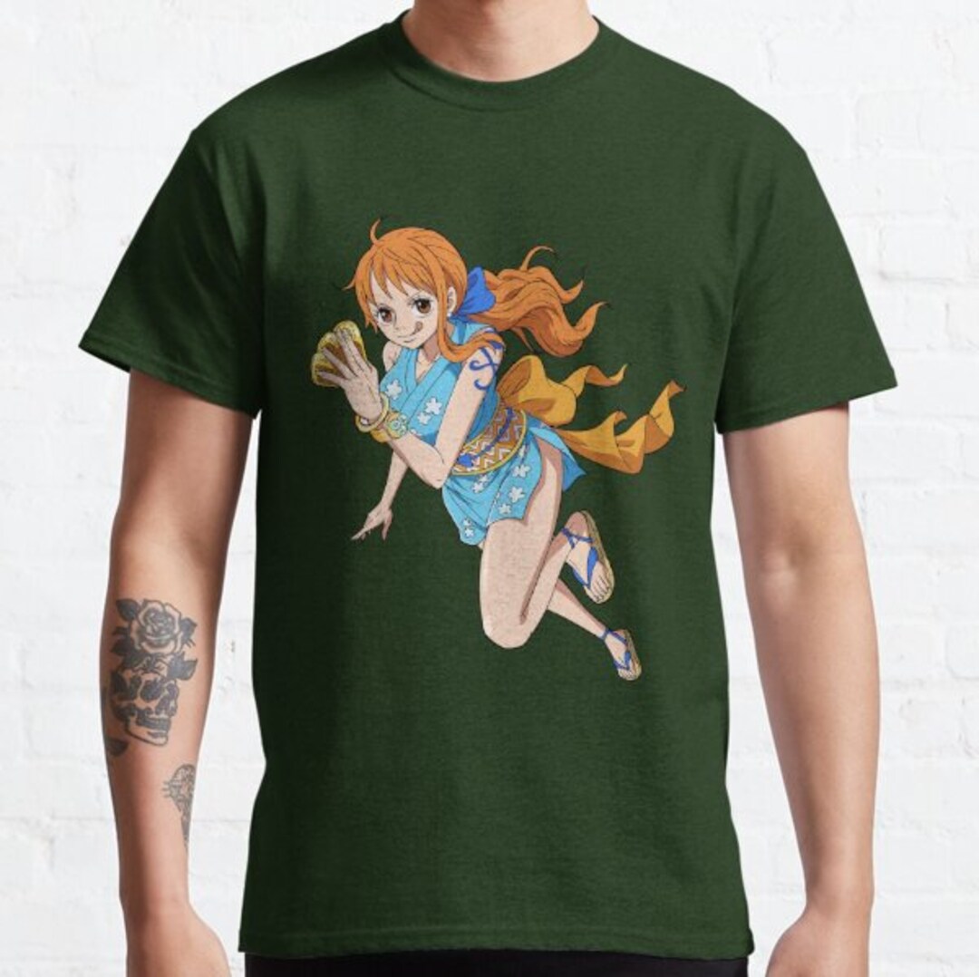 One Piece Nami Tshirt Anime One Piece Manga Shirt Vintage Etsy