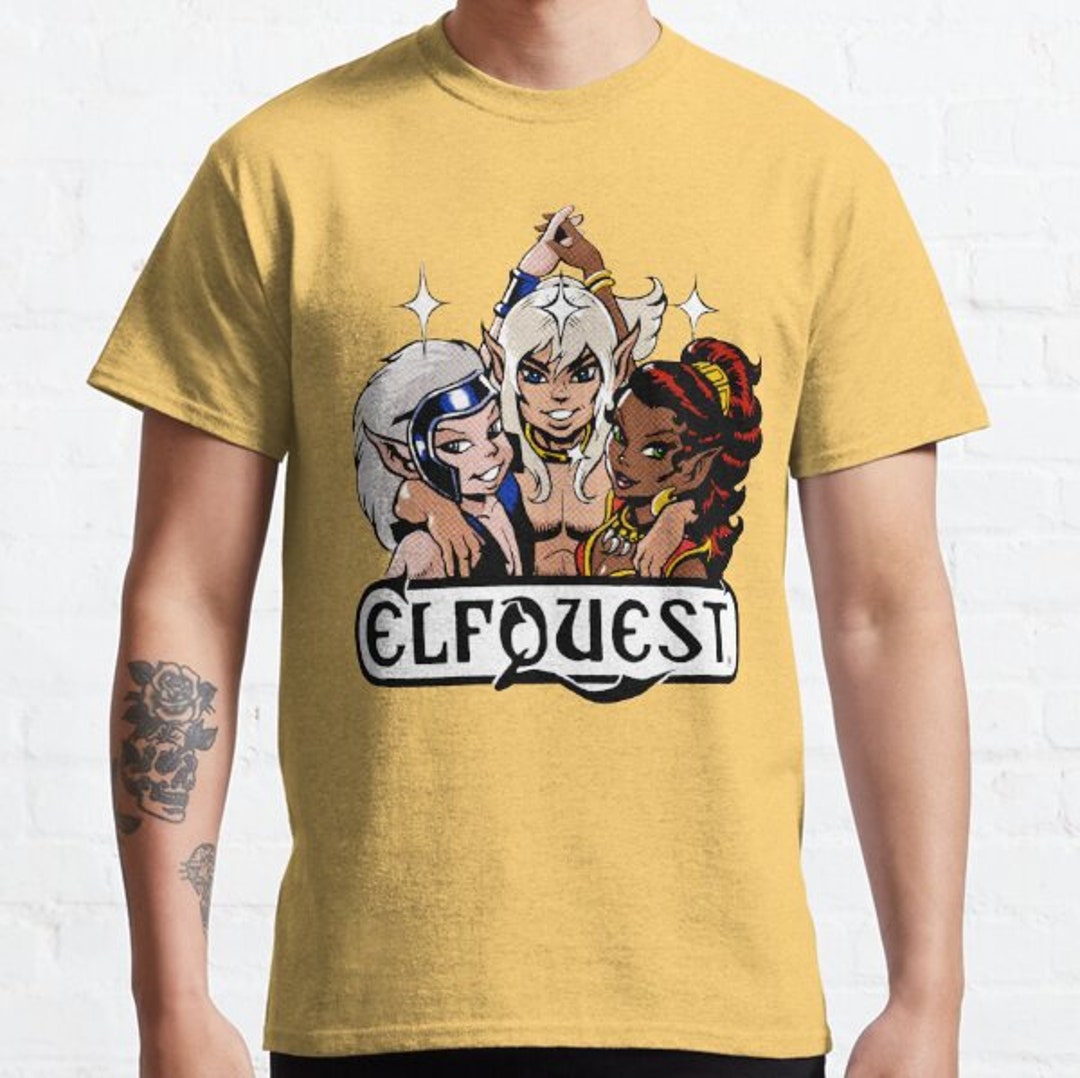 ElfQuest Retro Trio Shirt, ElfQuest Katakana Shirt, Katakana Shirt