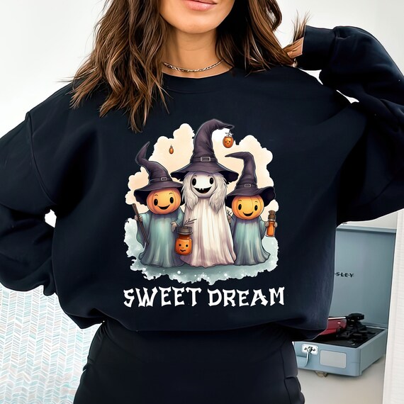 Sweet Dream T-Shirt, Nurse Halloween Sweatshirt, Sweatshirt, Spooky Season Shirt, Bat Halloween Shirt, Ghost Shirt, Bat Halloween Shirt
