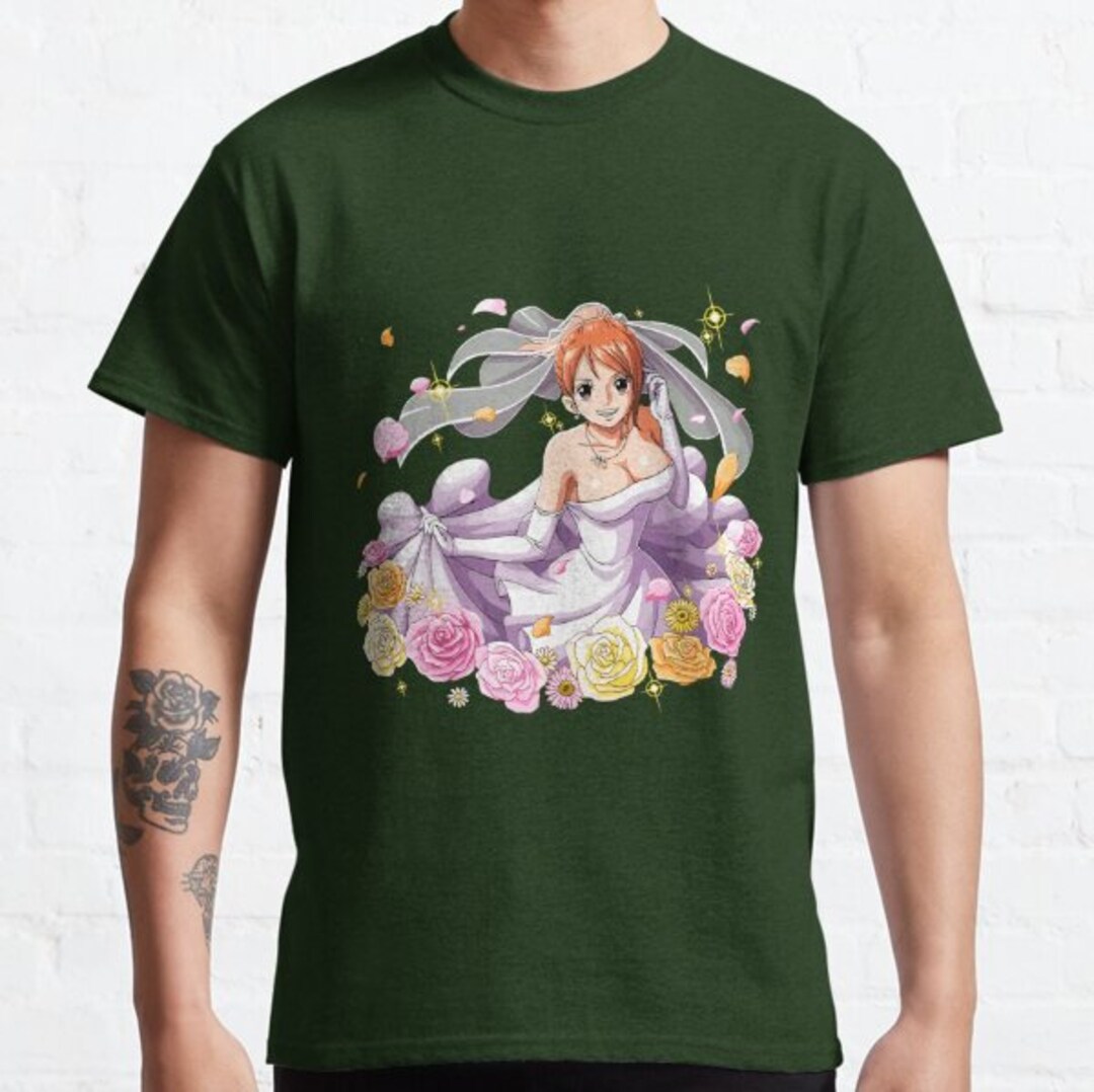 One Piece Nami Tshirt Anime One Piece Vintage Anime Shirt Etsy