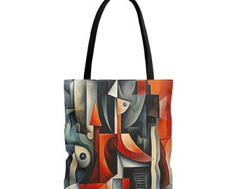 Tote Bag Inspired by Pablo Picasso, Modern Art, Beverages Carryall, Concert Tote, Impressionist Tote Sack, Work Bag #0367 AMSBAG1TOT