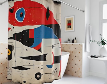 Ambesonne Decor Collection poliestere tessuto bagno tenda della doccia, Tessuto, Multi 6, 69W x 84L