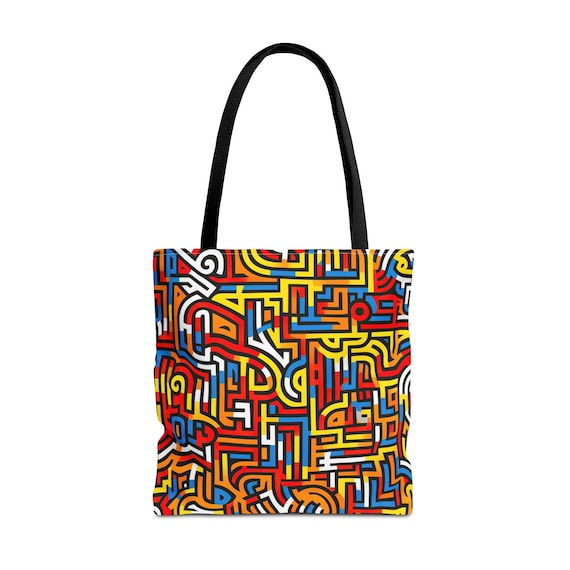 Tote Bag Inspired by Keith Haring, Pop Art, Street Art