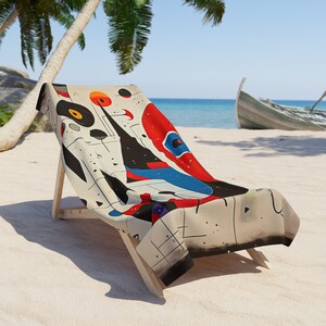 Haring Inspired Beach Towel - Guerrilla Art Essential Beach