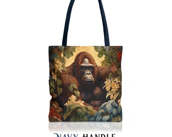 CafePress Little Brother Monkey Tote Bag - Natural Canvas Reusable Shopping Bag, Medium 15x18x6 Inches - View #8