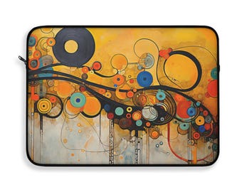 Gustav Klimt Laptop Sleeve Inspired, Art Nouveau MacBook Case, Vienna Secession PC Sleeve, Symbolism, Modern Art #0345 AMSBAG1LAP