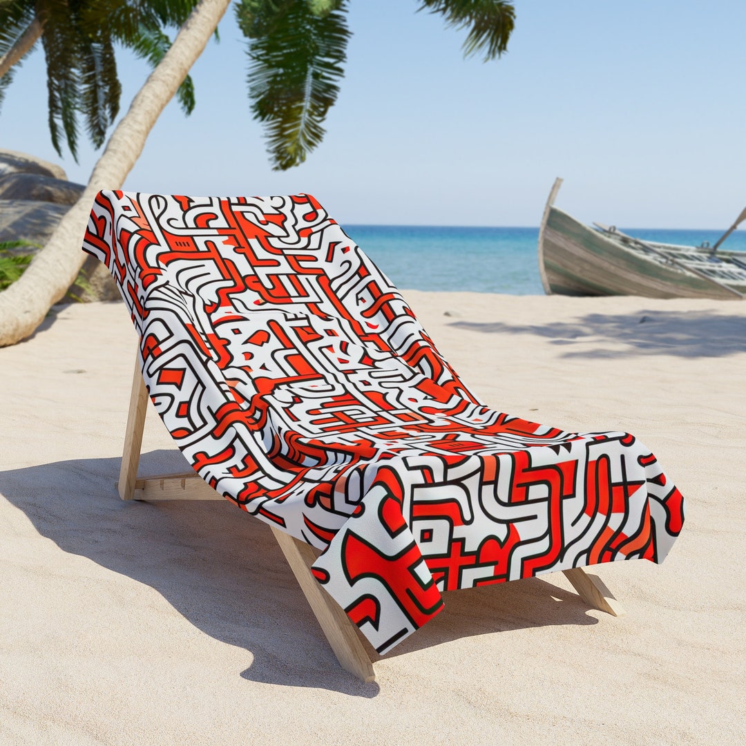 ミュージシャン CDL Beach Towel Amazon.com: BOENLE Graffiti Eyes Kiss Beach Towel for Women