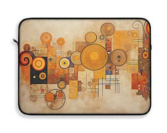 Art Nouveau Laptop Sleeve, Gustav Klimt Inspired, Modern Art MacBook Case, Belle Epoque, Symbolism, Vienna Secession #0351 AMSBAG1LAP