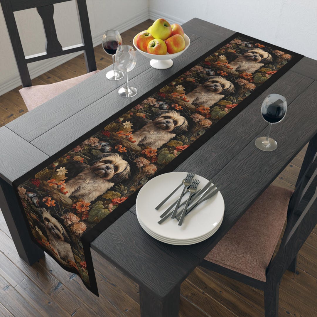 Shih Tzu Quilted Table Runner GFTOMA382 main image 1