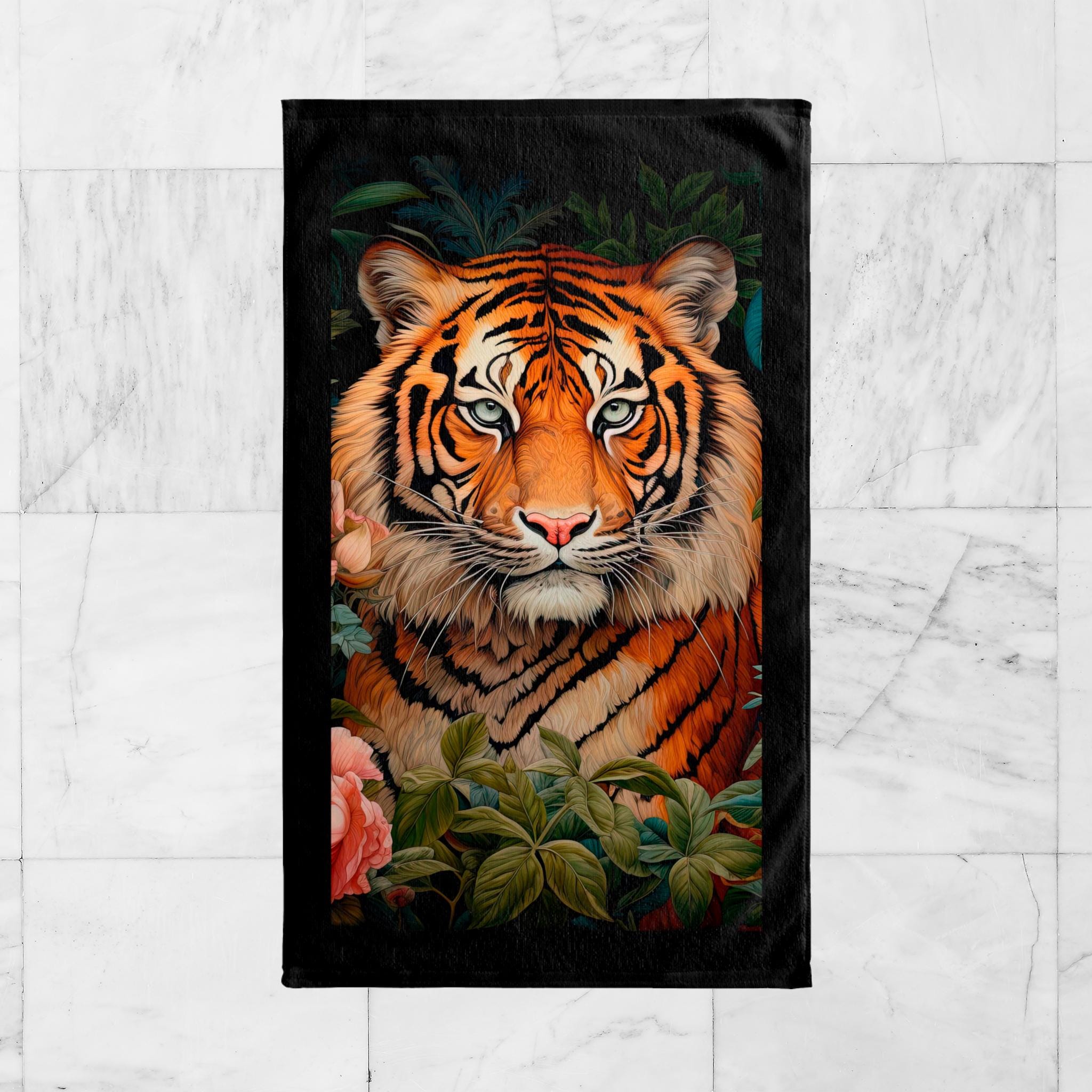 Tiger Bath, Face, Hand Towel, William Morris Inspired Bengal