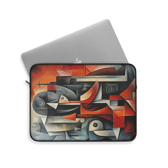 Cubism Laptop Sleeve, Pablo Picasso Inspired, Surrealism, Modern