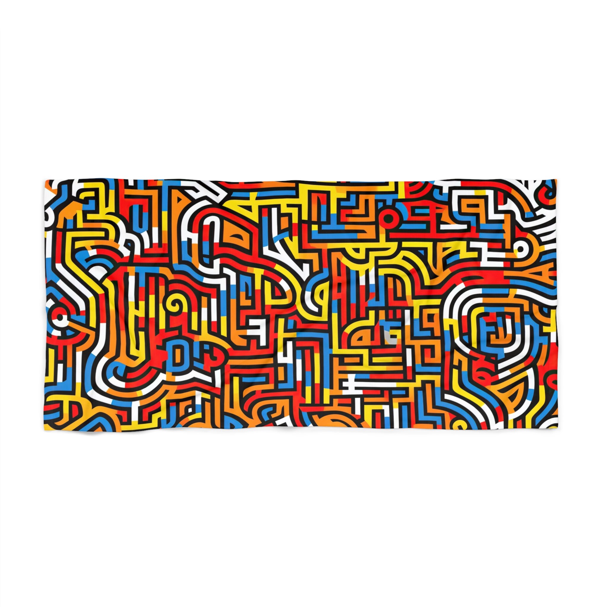 ビーチタオル THE MUSEUM VISITOR CITY DRAWING GRAPHIC BEACH TOWEL 5FT1936 Louisville Metro Hall Beach Towel by La Moon Arts - La Moon