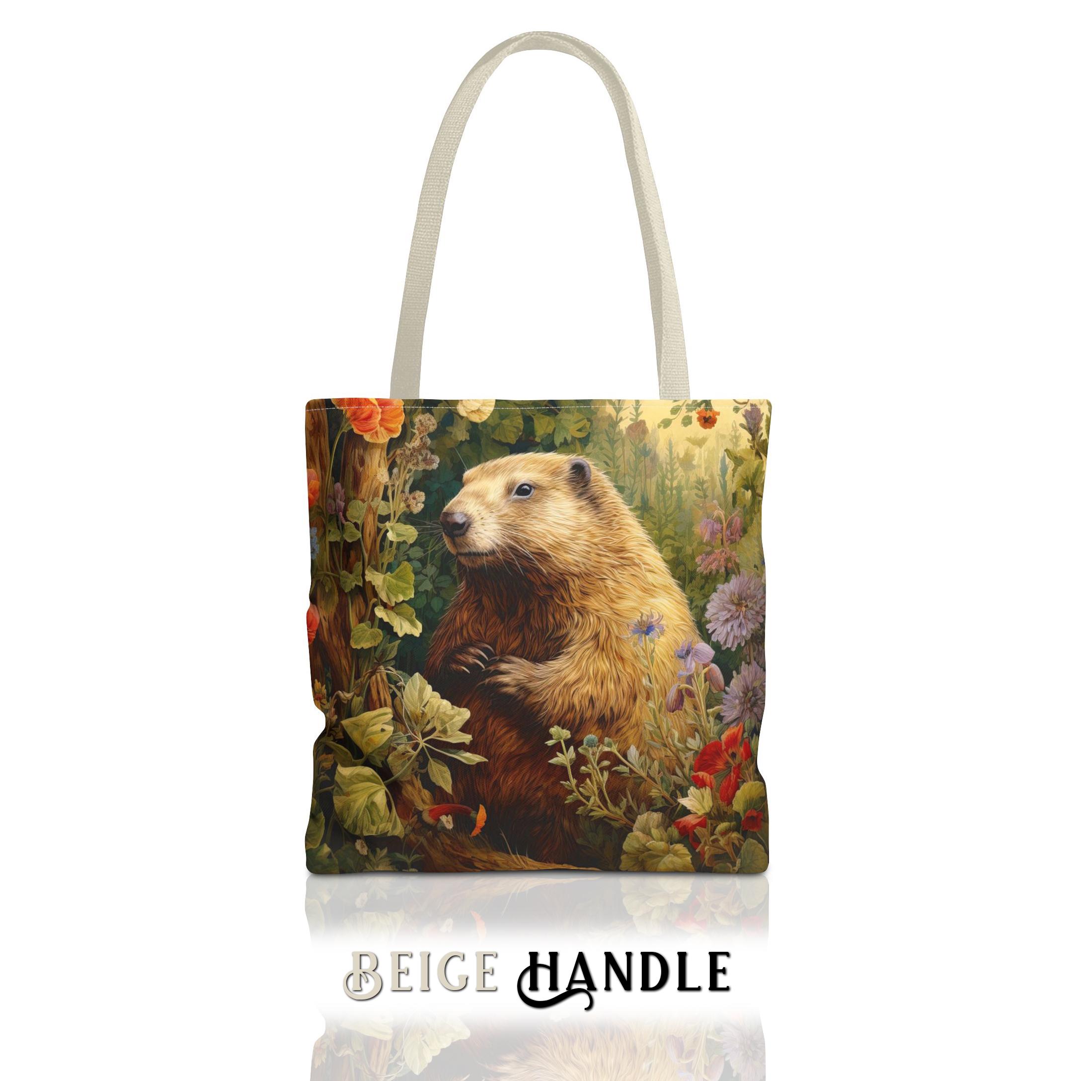 Funny Groundhog Day Tote Bag – Respect The Groundhog Canvas Bag Gift For Women - View #12