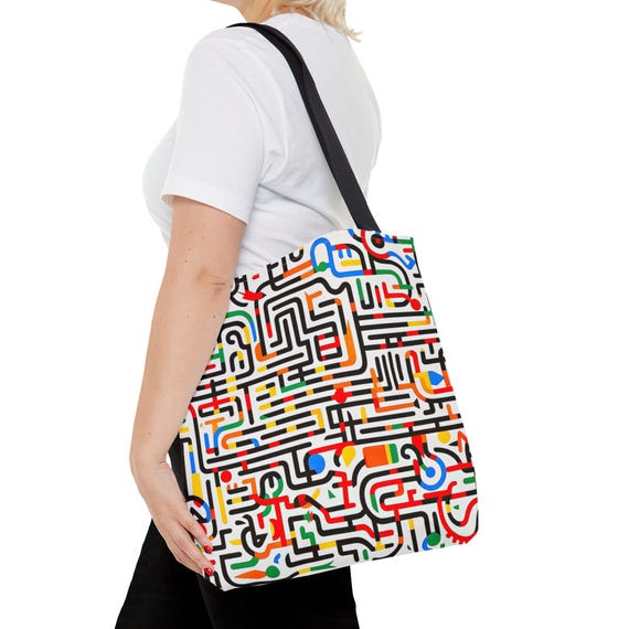Tote Bag Inspired by Keith Haring, Contemporary Art, Graffiti Tote