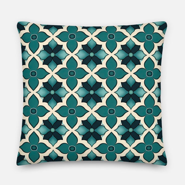 Oreiller moelleux pour canapé quadrilobe, Coussin pour chaise Artsy Quatrefoil - Série Fabric Designs No. 1/3 de Safara's Pillows | 3 tailles | INSERT INCLUS