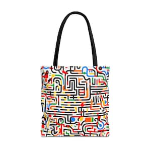 Tote Bag Inspired by Keith Haring, Contemporary Art, Graffiti Tote, City Tour Bag, Gym, Hike Tote, Beverages Carryall #0362 AMSBAG1TOT