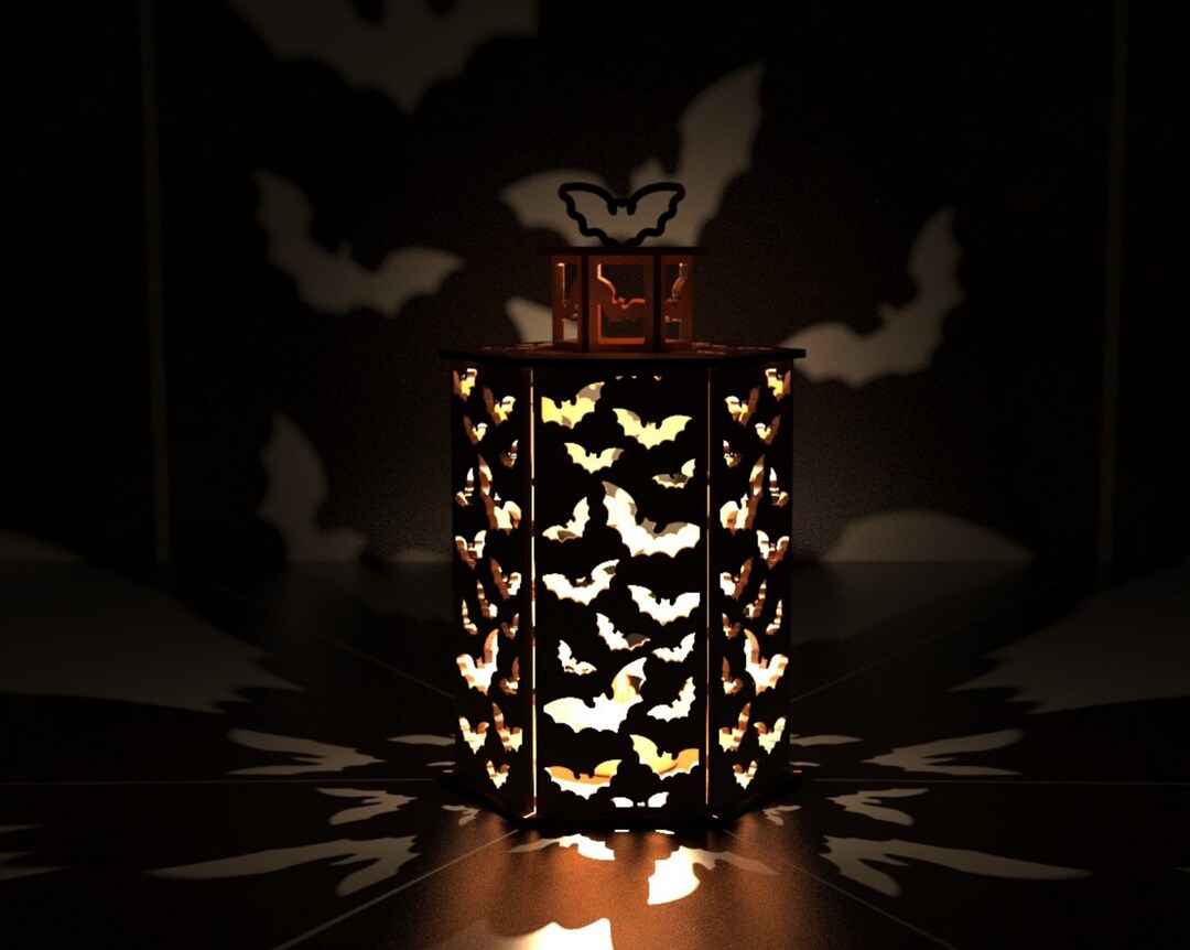 3D Halloween Paper Lantern Template Cut Svg File Download, Halloween