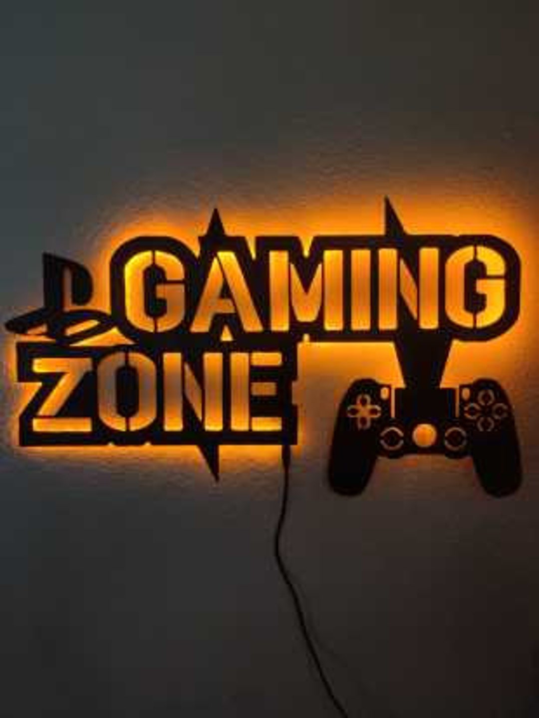 Gaming Room Wall Decoration Gamer Home Decor Led Wall Art Etsy