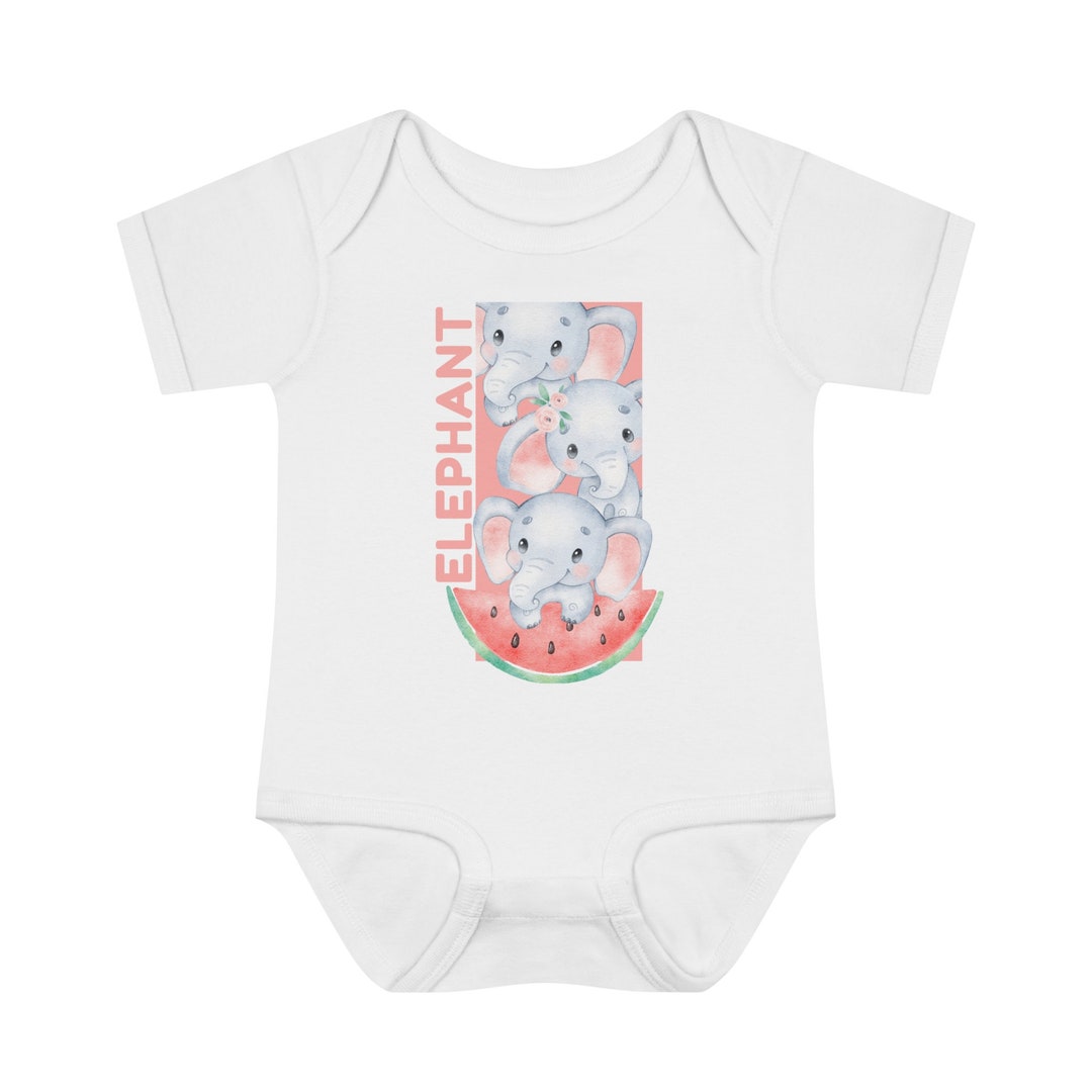 Baby Elephant Onesie Bodysuit Etsy