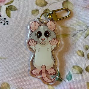 ネズミのミニキーホルダー