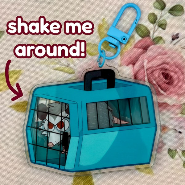 Opossum Kennel Shaker Charm