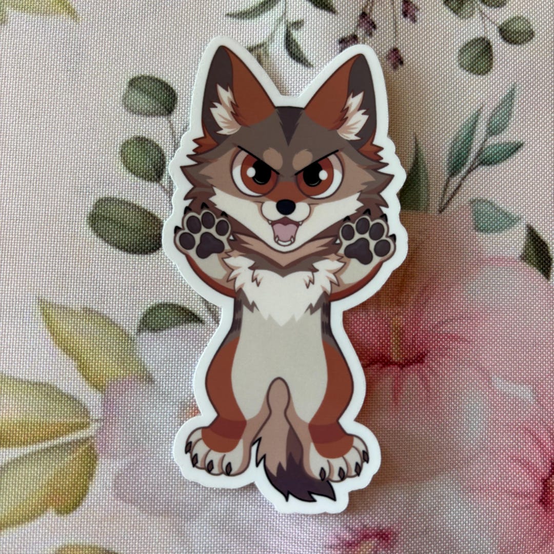 Coyote Vinyl Sticker - Etsy