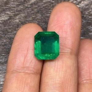Vivid Green Zambian Emerald: 6.0 Carat Loose Gemstone