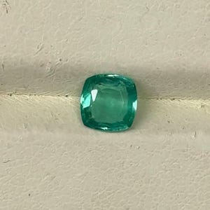 Natürlicher Smaragd 1.0carat.-Mintgrün Kissenschliff 6.1x6.1x3.3 mm Loser Smaragd Hohe Qualität sambischer Smaragd.Ringgröße Smaragd. Mai Geburtsstein