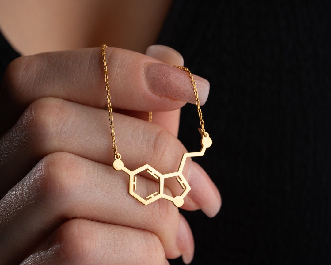 Serotonin Molecule Pendant Charms - Wholesale Lot (5, 10, Or 20 Pieces) - Model C5574