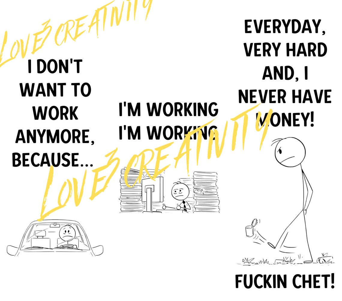 I Dont Want to Work - Etsy