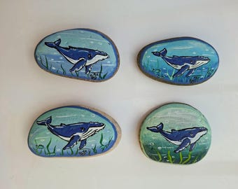 Kiesel mit Walmotiv