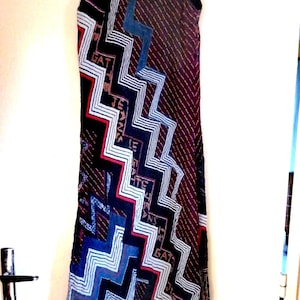 Magnificent Legatte Dress (Save The Queen) in geometric print mesh size S