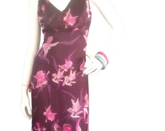 Kenzo Jungle Maxi Floral print multicolor silk evening dress size M